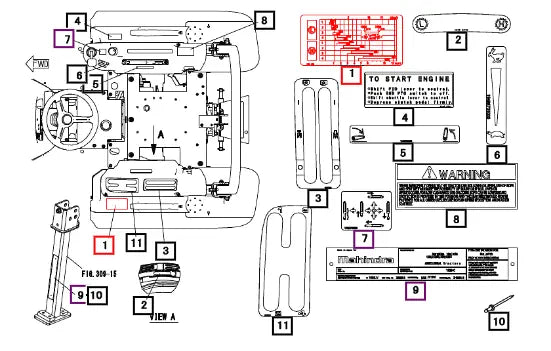Mahindra Tractor Label G, Speed 19488721000 Mahindra Direct Parts