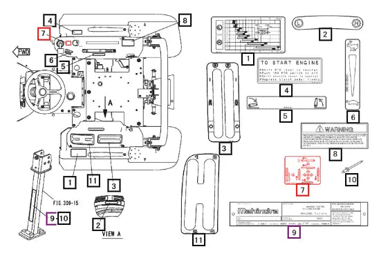Mahindra Tractor Label L,control 19488703002 Mahindra Direct Parts