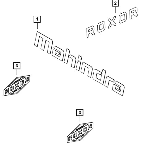 Mahindra Tractor Label Passenger In Cargo Area 2302GUA01580N Mahindra Direct Parts