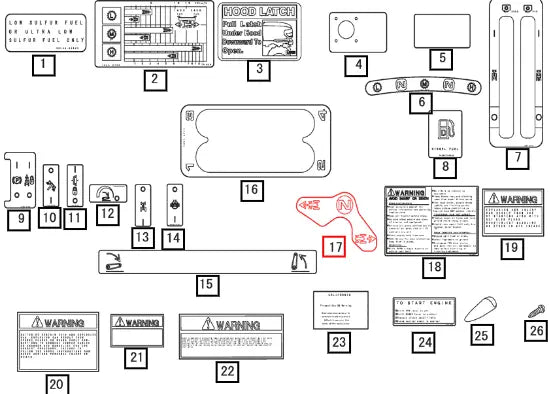 Mahindra Tractor Label Shuttle 10538756000 Mahindra Direct Parts