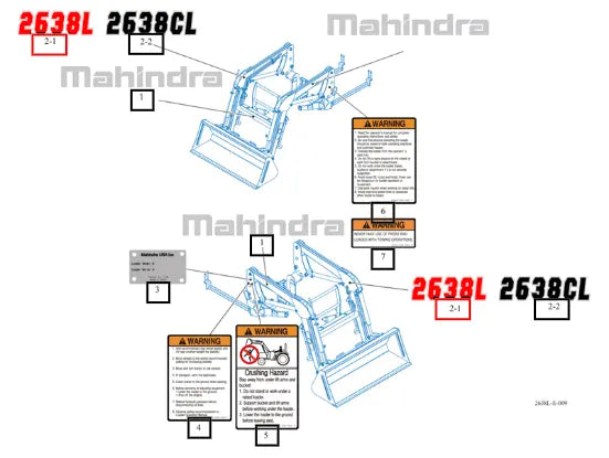 Mahindra Tractor Label , Name 85835000020 Mahindra Direct Parts