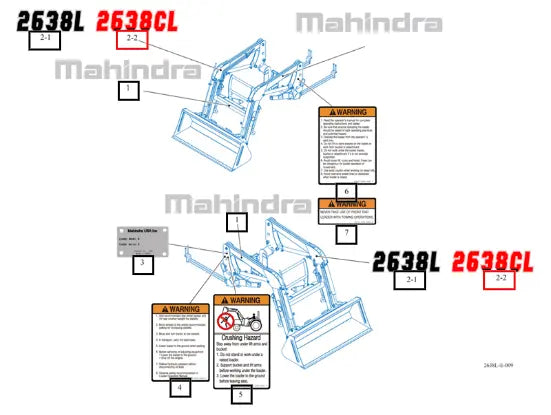 Mahindra Tractor Label , Name 85845000020 Mahindra Direct Parts