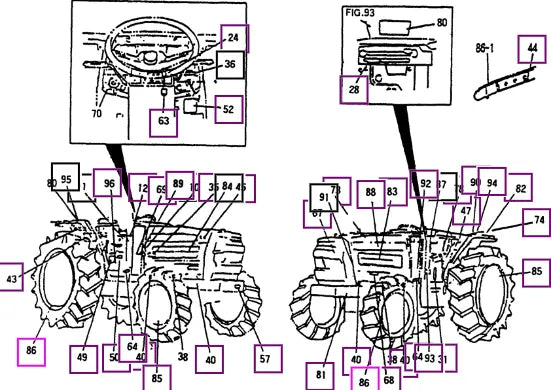 Mahindra Tractor Label (air Pressure Rear) 12409040070 Mahindra Direct Parts