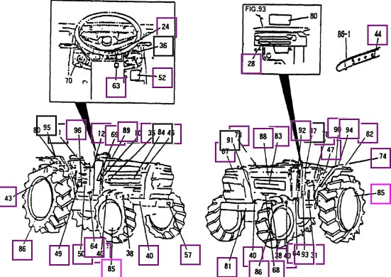 Mahindra Tractor Label (air Pressure/front) - T=0.05 12409040060 Mahindra Direct Parts