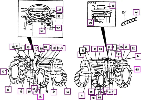 Mahindra Tractor Label (air Pressure/rear) - T=0.05 12309040060 Mahindra Direct Parts
