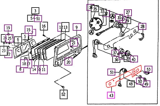 Mahindra Tractor Label (control/visor) (for Dash) 12406602010 Mahindra Direct Parts