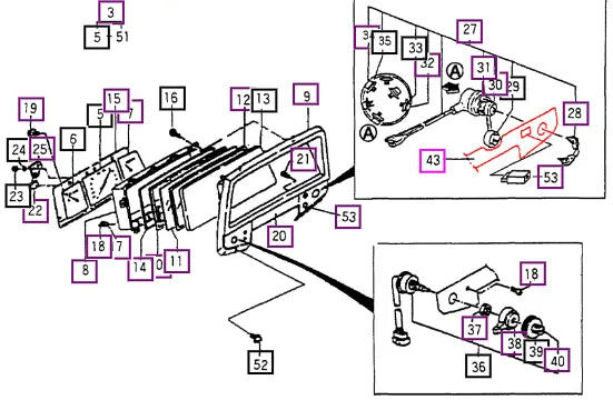 Mahindra Tractor Label (control/visor) (for Dash) 12606602010 Mahindra Direct Parts