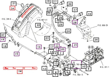 Mahindra Tractor Label, Aux Valve 12185475000 Mahindra Direct Parts