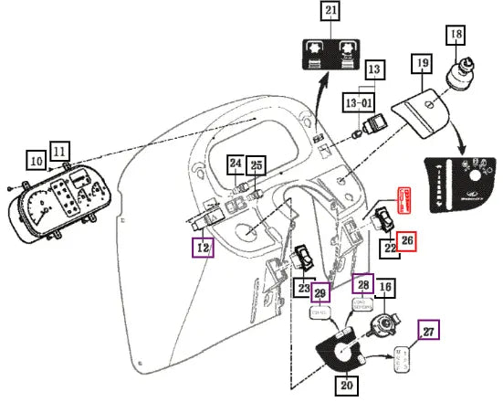 Mahindra Tractor Label, Cruise(+.-) 15539040150 Mahindra Direct Parts