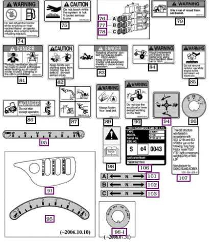 Mahindra Tractor Label, Ehc 18999200010 Mahindra Direct Parts