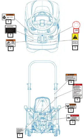 Mahindra Tractor Label, Key 11129040960 Mahindra Direct Parts