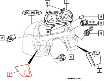 Mahindra Tractor Label, Lh Control 13016031020 Mahindra Direct Parts