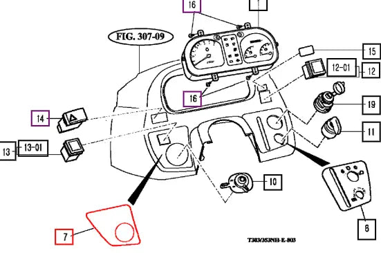 Mahindra Tractor Label, Lh Control 13026031020 Mahindra Direct Parts
