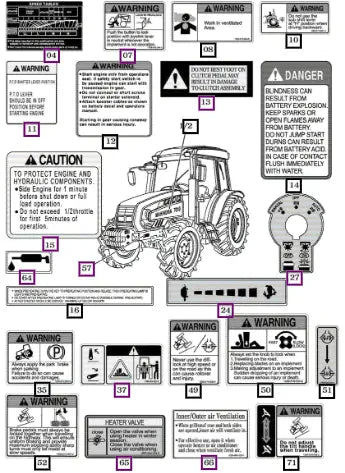 Mahindra Tractor Label, Mahindra 7010 Lh 18999010050 Mahindra Direct Parts