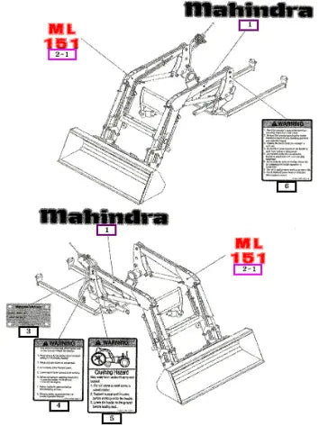 Mahindra Tractor Label, Name (ml151) 0.15t 85905000020 Mahindra Direct Parts