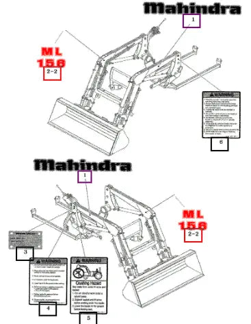 Mahindra Tractor Label, Name (ml156) 0.15t 85955000020 Mahindra Direct Parts
