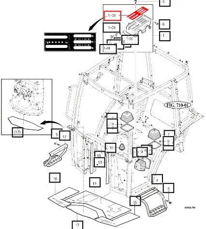 Mahindra Tractor Label, Position 14527095422 Mahindra Direct Parts