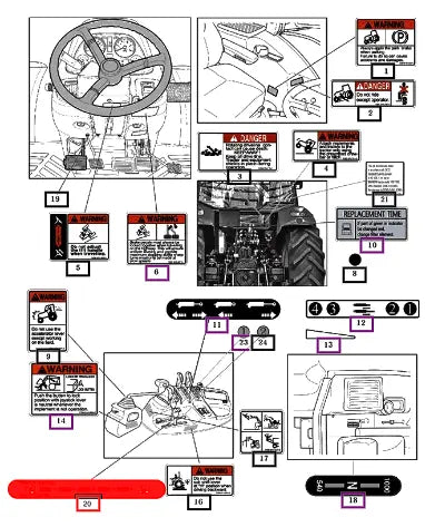Mahindra Tractor Label, Position 19159010010 Mahindra Direct Parts