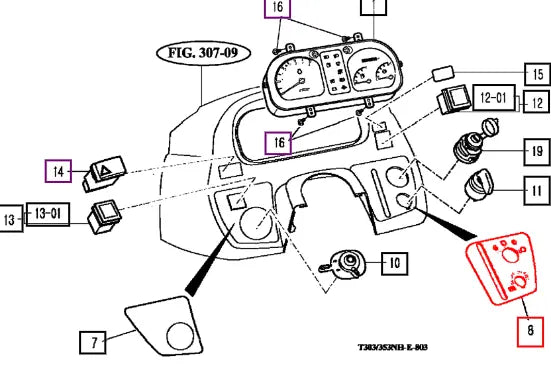 Mahindra Tractor Label, Rh Control 13016031030 Mahindra Direct Parts