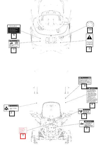 Mahindra Tractor Label, Rops 11209100050 Mahindra Direct Parts