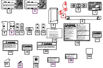 Mahindra Tractor Label, Shuttle 19572712000 Mahindra Direct Parts