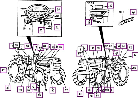 Mahindra Tractor Label, (caution) Harness) 12109040180 Mahindra Direct Parts