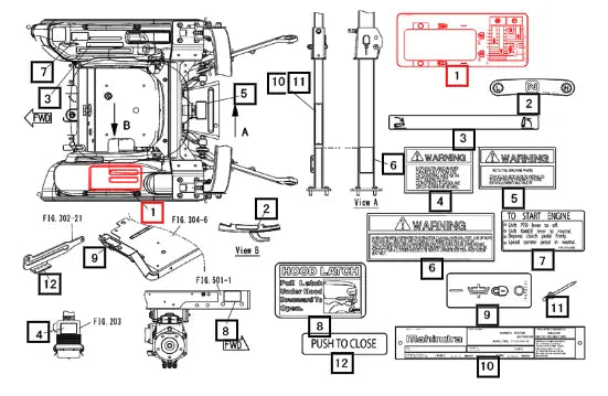Mahindra Tractor Label,speed H 19018704000 Mahindra Direct Parts