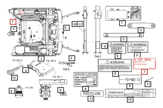 Mahindra Tractor Label,start G 19018735000 Mahindra Direct Parts