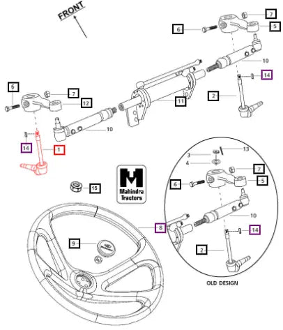 Mahindra Tractor Left 007601008C11 Mahindra Direct Parts