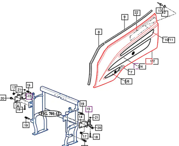 Mahindra Tractor Left Drivers Side Cover Panel 12296202100MR Mahindra Direct Parts
