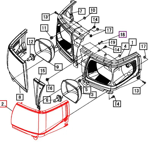 Mahindra Tractor Lens, Lh 19451181200 Mahindra Direct Parts