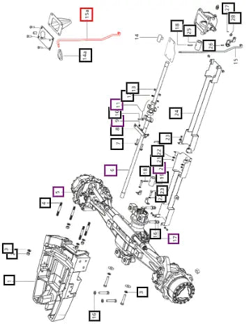 Mahindra Tractor Lever 4wd E007604473D1 Mahindra Direct Parts
