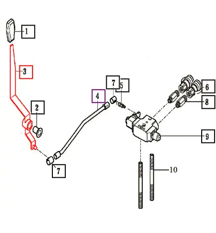 Mahindra Tractor Lever Comp, Aux/a 14527093201GB Mahindra Direct Parts