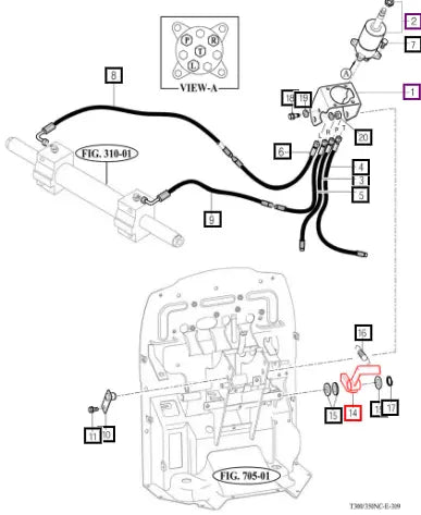 Mahindra Tractor Lever Comp, Parking 16703293303GB Mahindra Direct Parts