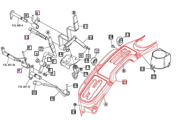 Mahindra Tractor Lever Guide Left Hand LH 19017752000 Mahindra Direct Parts