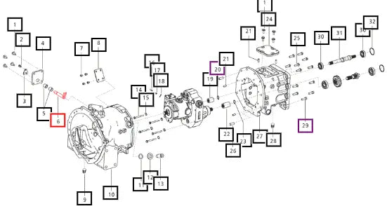 Mahindra Tractor Lever Hst Control Link 006506019D1 Mahindra Direct Parts