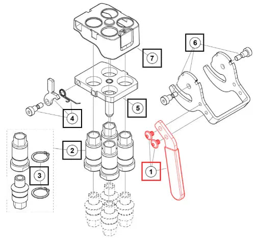 Mahindra Tractor Lever Kit 59021204ALO Mahindra Direct Parts