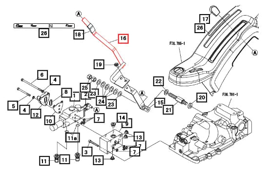 Mahindra Tractor Lever, Aux 12151912AG0 Mahindra Direct Parts