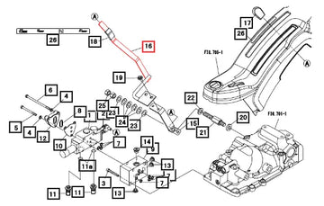 Mahindra Tractor Lever, Aux 12151912AG0 Mahindra Direct Parts