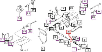 Mahindra Tractor Lever, Governor 31A6315500 Mahindra Direct Parts