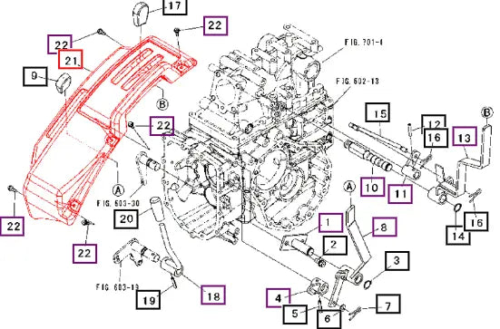 Mahindra Tractor Lever, Guide Lh 19581788000 Mahindra Direct Parts