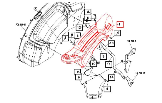 Mahindra Tractor Lever, Guide Rh 19488212000 Mahindra Direct Parts