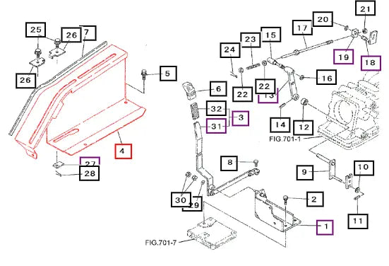 Mahindra Tractor Lever, Guide Rh 19642467BP0 Mahindra Direct Parts