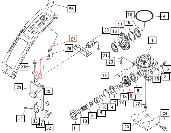 Mahindra Tractor Lever, Mid Pto 12150805AG0 Mahindra Direct Parts