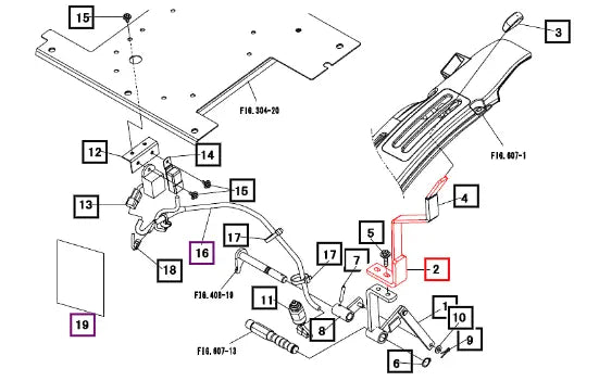 Mahindra Tractor Lever, Mid Pto 12151812AG0 Mahindra Direct Parts
