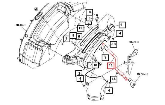 Mahindra Tractor Lever, P/c 19488221AG0 Mahindra Direct Parts