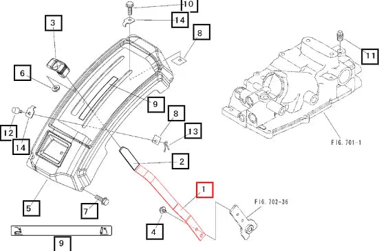 Mahindra Tractor Lever, P/c 19572451BR0 Mahindra Direct Parts