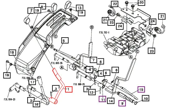 Mahindra Tractor Lever, Sub 19477711AG0 Mahindra Direct Parts