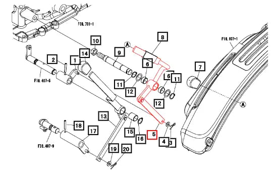 Mahindra Tractor Lever, Sub 19487762AG0 Mahindra Direct Parts
