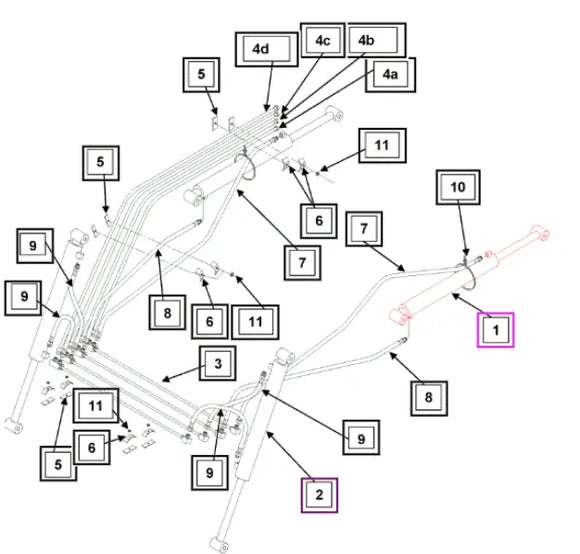 Mahindra Tractor Lift Cylinder KMW31602090 Mahindra